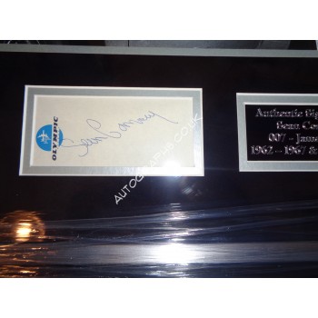 Sean Connery James Bond signed genuine signature autograph display. COA UACC