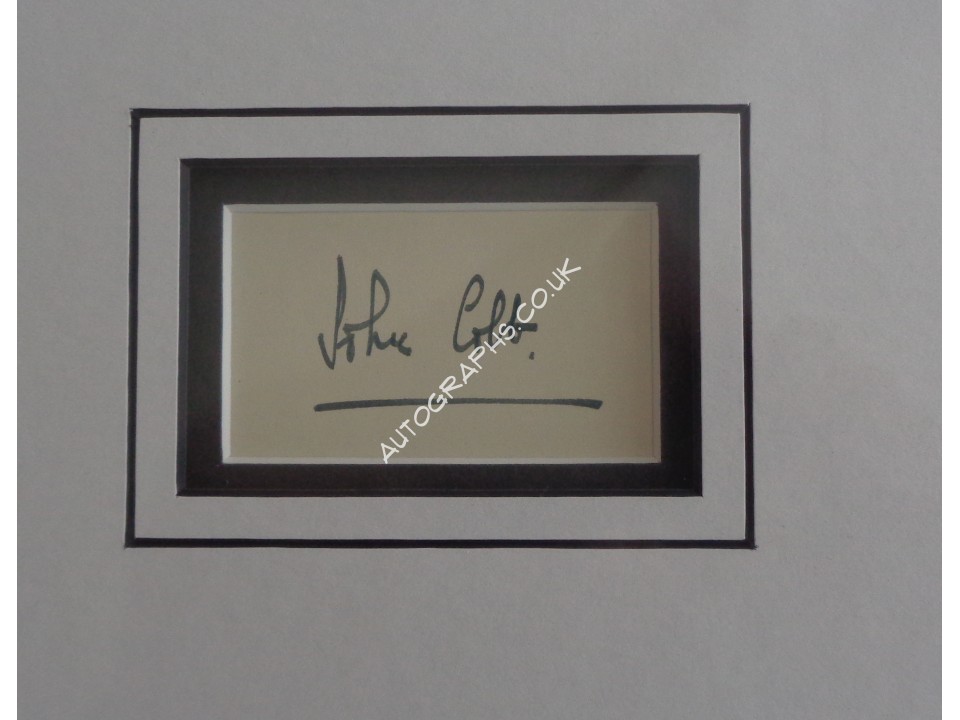 John Cobb Speed records authentic signed autograph page display. COA UACC