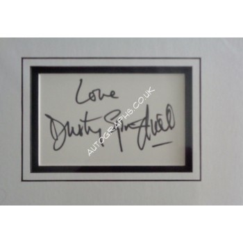 Dusty Springfield authentic genuine signature signed autograph display photo. COA UACC Dusty Springfield authentic genuine signature signed autograph display photo. COA UACC