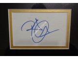 Led Zeppelin Robert Plant genuine authentic signed signature display. COA UACC