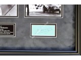 Juan Manuel Fangio F1 Ferrari Maserati Mercedes genuine authentic signed display. COA UACC