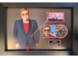 Elton John music legend genuine authentic signed signature display. COA UACC Elton John music legend genuine authentic signed signature display. COA UACC