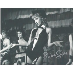 Sylvia Syms Signed Expresso Bongo 8x10 Photograph. COA UACC