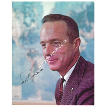 Scott Carpenter Signed 8x10 Vintage 1960's Photograph  Mercury 7 Astronaut. COA UACC