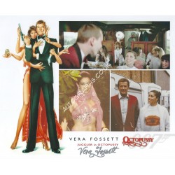 Vera Fossett Signed 8x10 James Bond 007 Photo 3 Octopussy. COA UACC