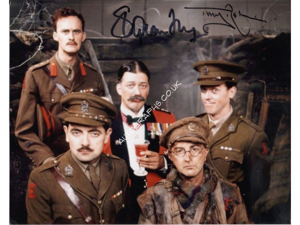 Blackadder Fry Tony Robinson genuine signed authentic signature photo. COA UACC Blackadder Fry Tony Robinson genuine signed authentic signature photo. COA UACC