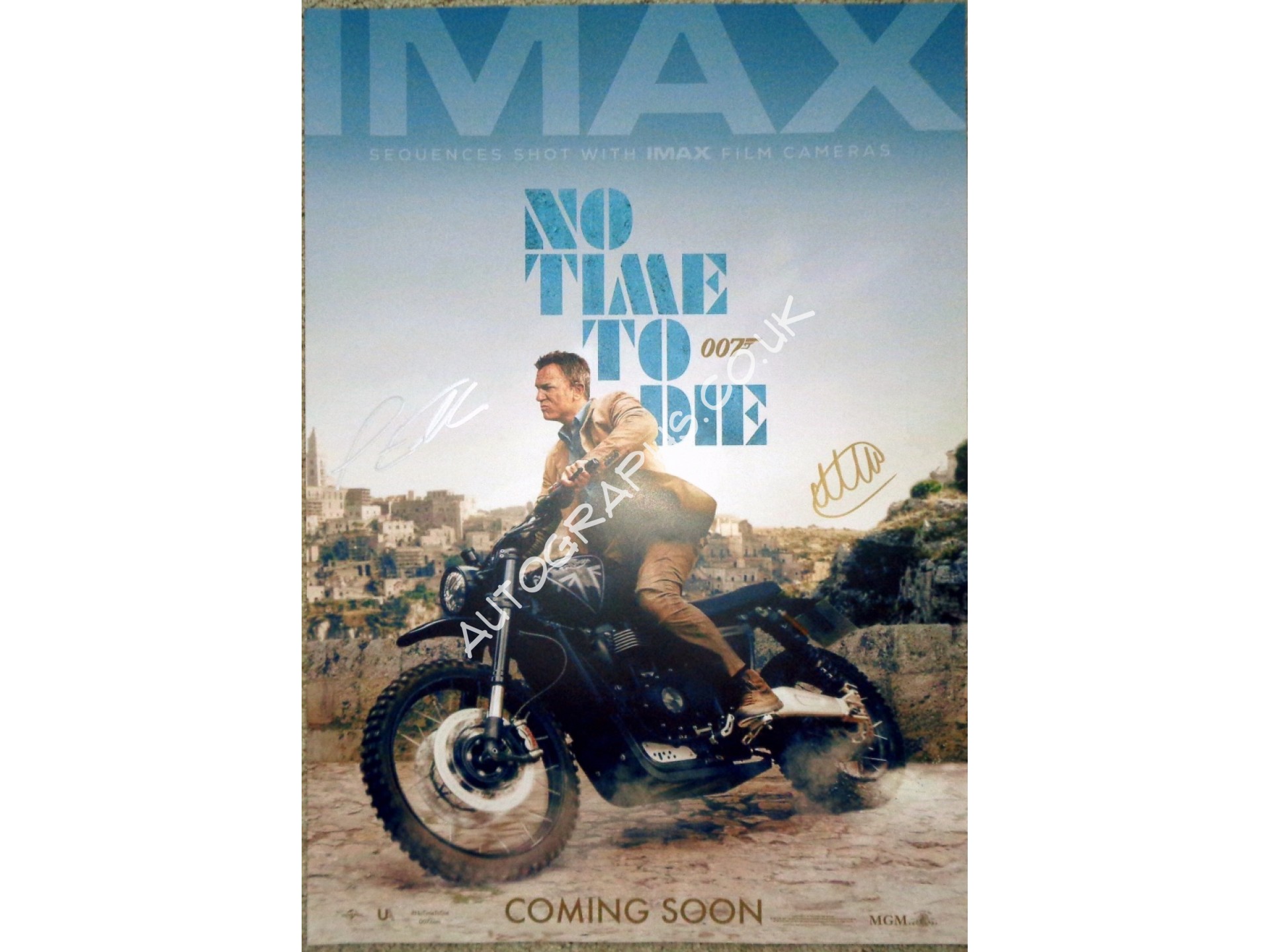 Ms. Bond Rider James Bond stunt riders genuine signed authentic signature poster RACC