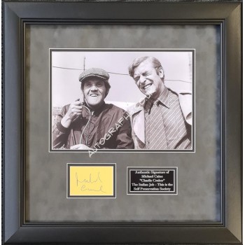 Michael Caine Italian Job authentic signed signature autograph display 2. COA UACC