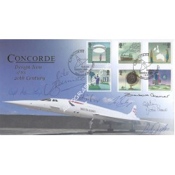 Concorde Multi Signed Pilots autograph Postal Cover FDC Barbara Harmer