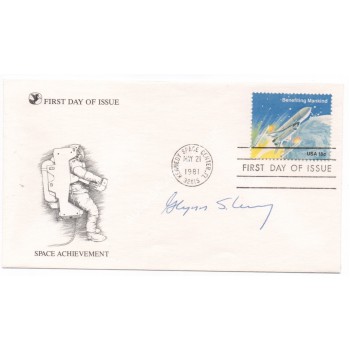 Glynn S Lunney Apollo space signed authentic genuine signature FDC. COA UACC