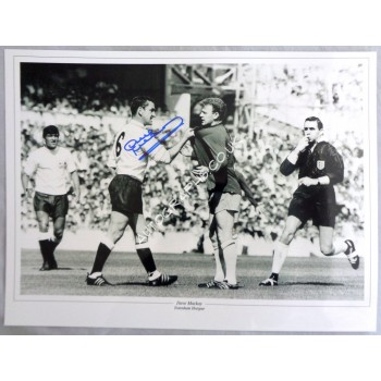 Dave Mackay Tottenham Spurs authentic autograph signed photo. COA UACC