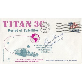 Ron Evans Apollo 17 Signed Postal Cover. COA UACC