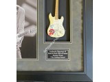 Ronnie Wood Rolling Stones genuine authentic autograph guitar signed display. COA UACC