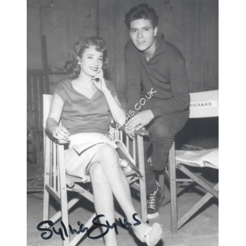 Sylvia Syms Signed Expresso Bongo Cliff Richard 10x8 Photograph. COA UACC