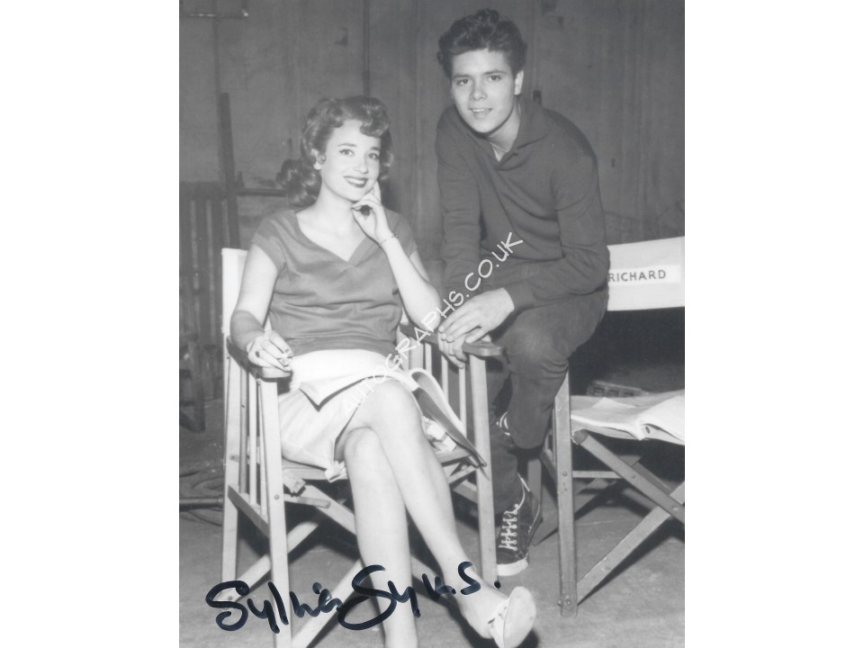 Sylvia Syms Signed Expresso Bongo Cliff Richard 10x8 Photograph. COA UACC
