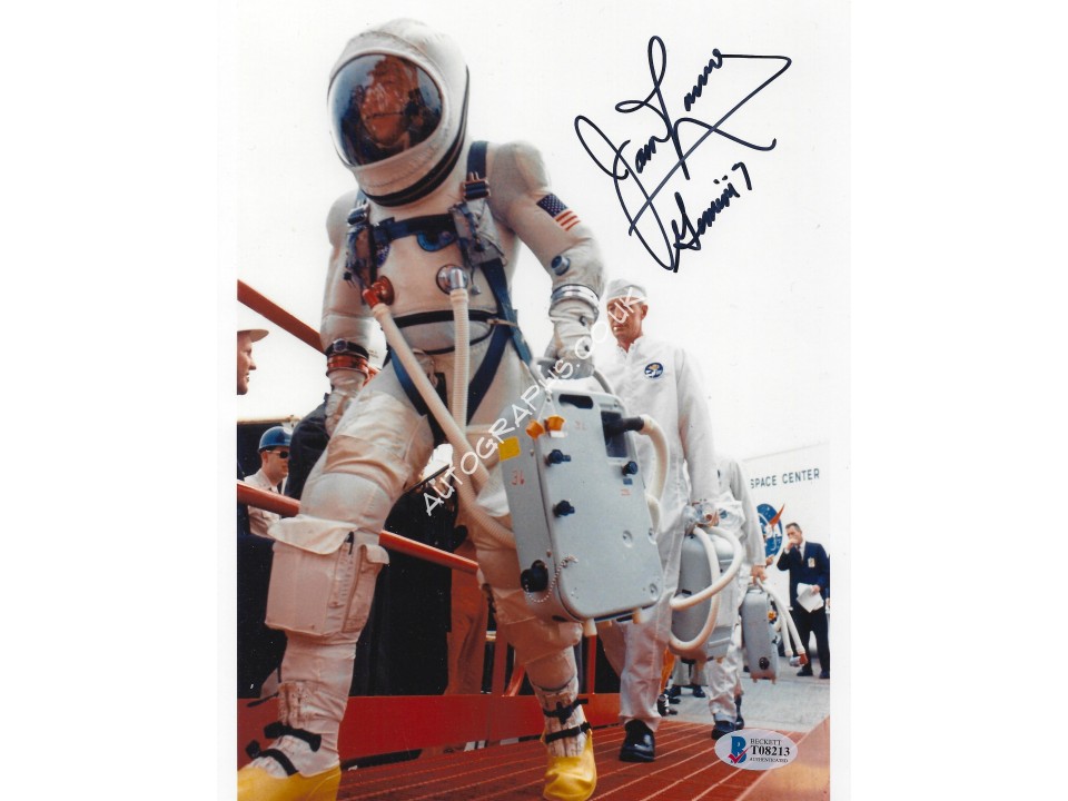 Jim Lovell Gemini 7 Signed 8x10 Photograph. COA UACC