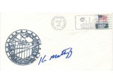 Ken Mattingly Signed Apollo 16 Postal Cover. COA UACC