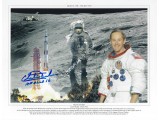 Charlie Duke Apollo 16 Moonwalker Signed 8x10 Photo 1. COA UACC