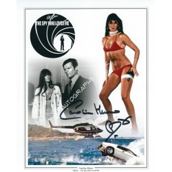 Caroline Munro Signed 8x10 James Bond Photograph 2. COA UACC