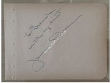 James Dean Signed Album Page