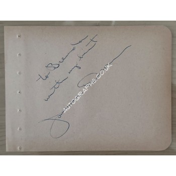 James Dean Signed Album Page James Dean Signed Album Page
