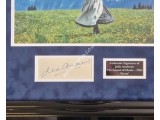 Julie Andrews Sound of Music genuine signature authentic signed display. COA UACC