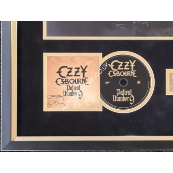 Ozzy Osbourne Black Sabbath music genuine signature authentic signed CD display. COA UACC