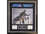 Dave Prowse James Earl Jones Star Wars genuine signature authentic signed display. COA UACC Dave Prowse James Earl Jones Star Wars genuine signature authentic signed display. COA UACC
