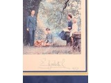 Queen Elizabeth II authentic signed genuine signature photo display. COA UACC