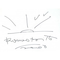 Romero Britto Original Sketch. COA UACC