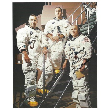 Frank Borman Apollo 8 Signed 8x10 Photograph. COA UACC