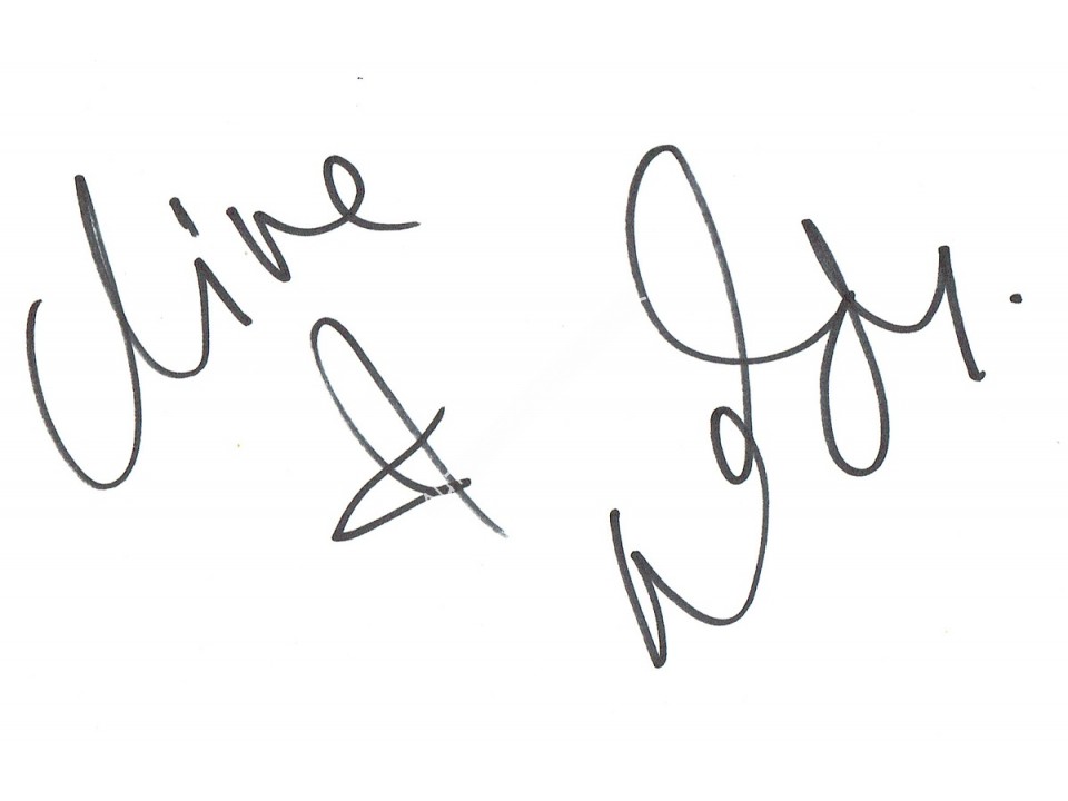 Adele (Atkins) Signed Card. COA UACC