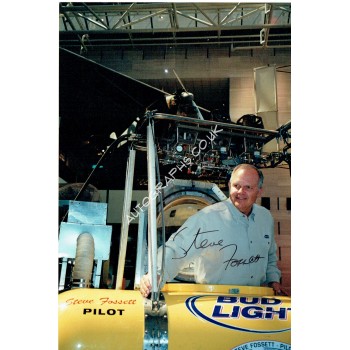 Steve Fossett Signed Photograph. COA UACC Steve Fossett Signed Photograph. COA UACC