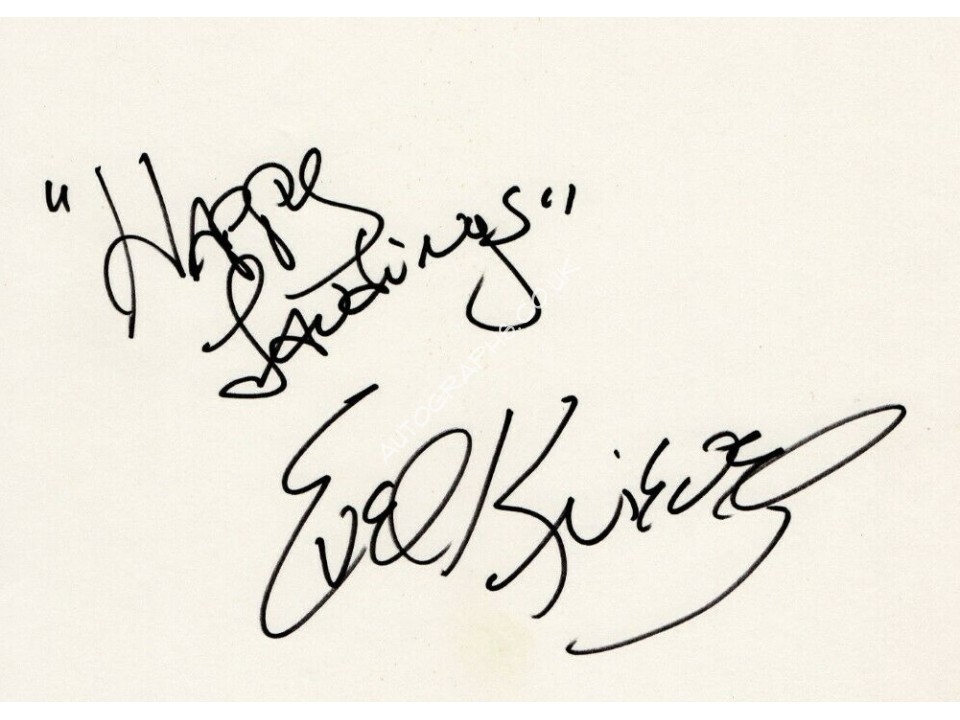 Evel Knievel Large Signature.