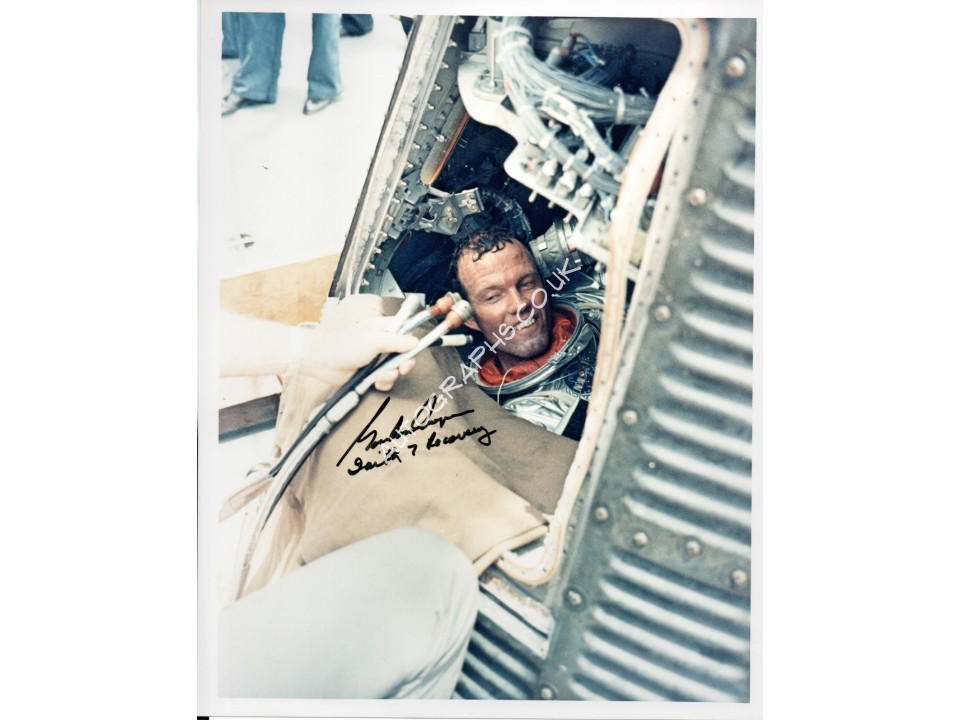Gordon Cooper Mercury Faith 7 genuine authentic signed autograph photo. COA UACC