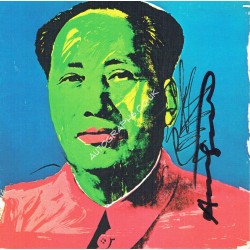 Andy Warhol Signed Gallery Announcement Card. COA UACC
