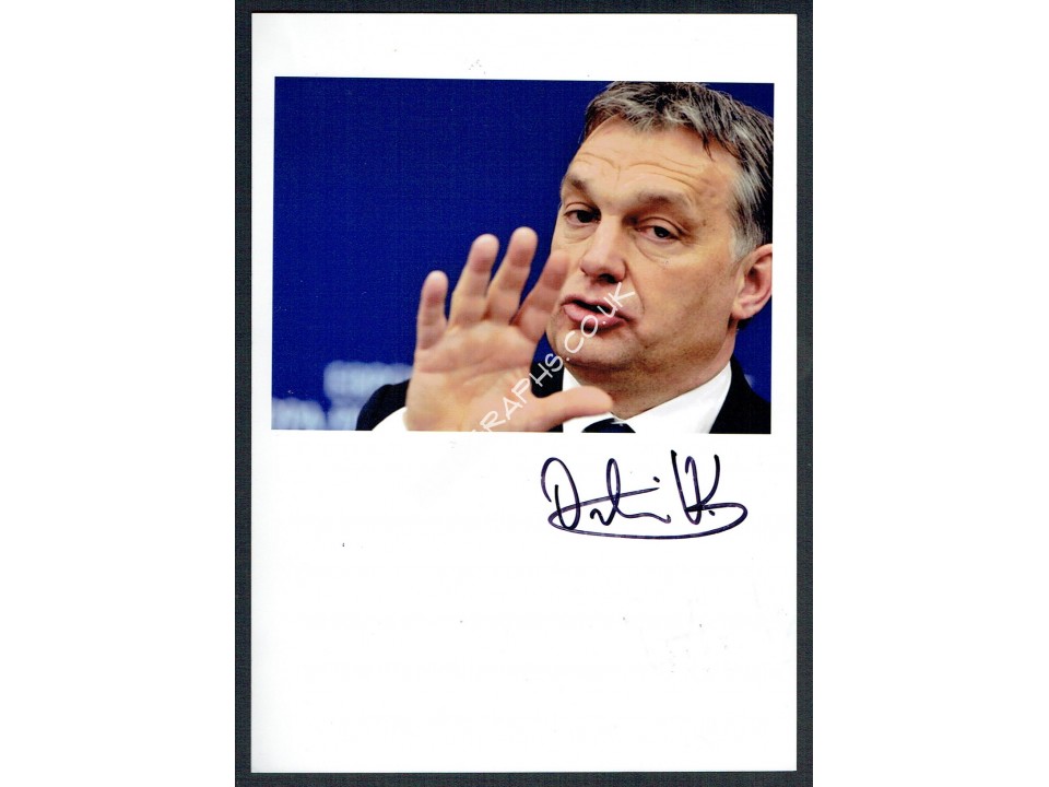 Viktor Orban Signed Photograph