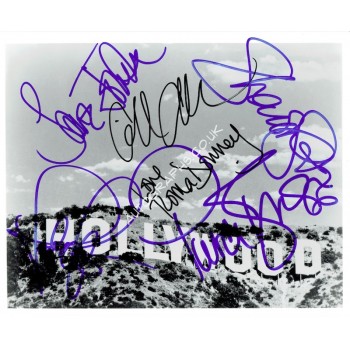 Hollywood Sign Photograph - Actors and Actresses Signed. COA UACC Hollywood Sign Photograph - Actors and Actresses Signed. COA UACC