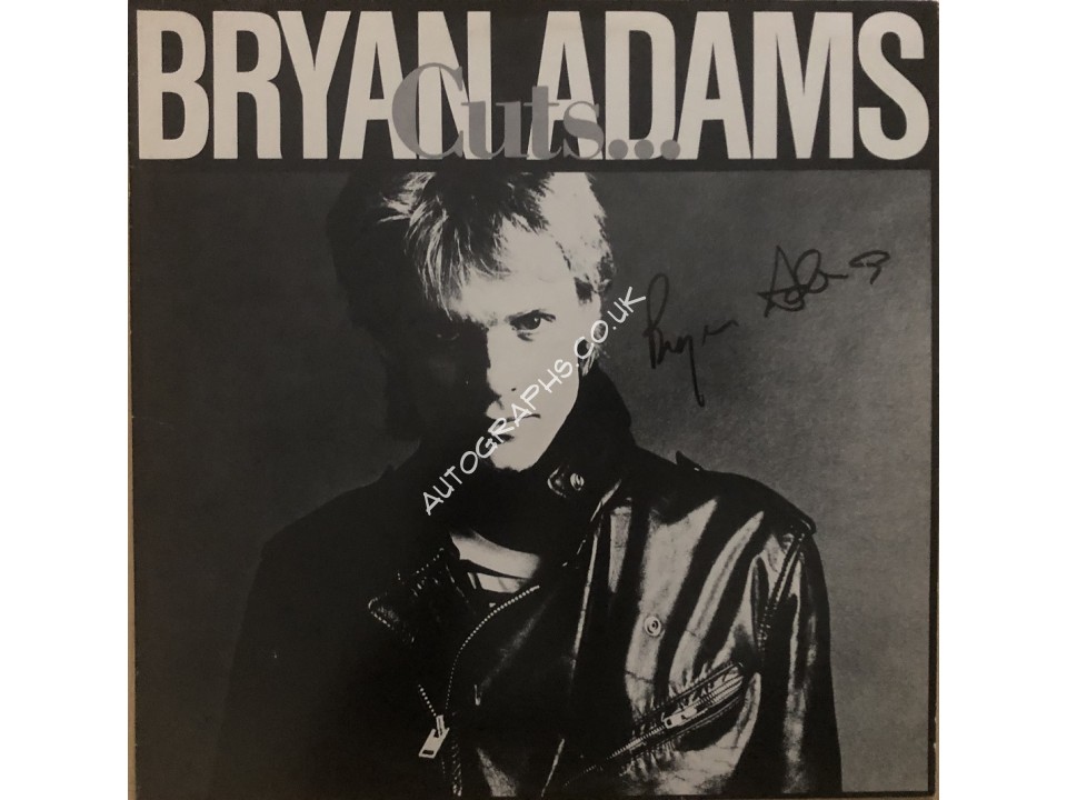 Bryan Adams Signed Record Sleeve. COA UACC