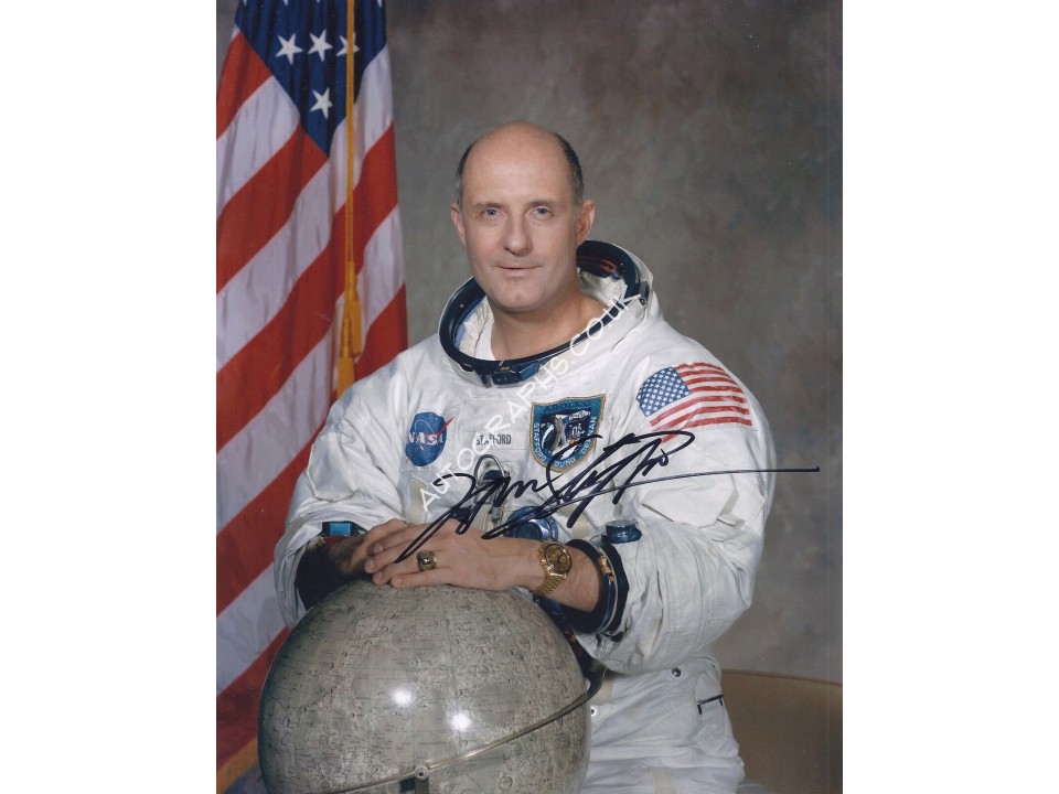 Tom Stafford Apollo 10 Signed 8x10 Photo 1. COA UACC Tom Stafford Apollo 10 Signed 8x10 Photo 1. COA UACC