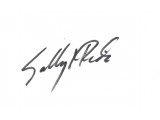 Sally Ride Signed 5x3 Index Card. COA UACC