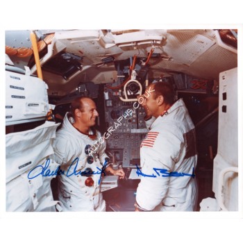 Alan Bean Pete Conrad Apollo 12 signed authentic signed genuine photo. COA UACC