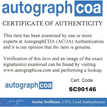 Lionel Messi Signed Photograph. COA UACC