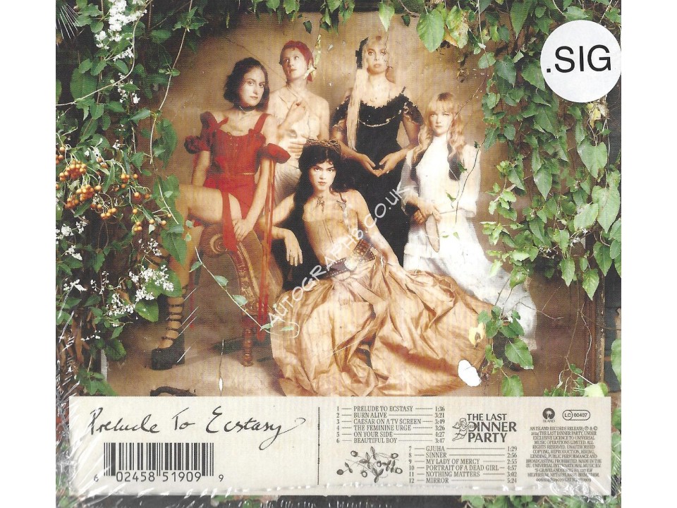 THE LAST DINNER PARTY SIGNED CD PRELUDE TO ECSTASY. COA UACC THE LAST DINNER PARTY SIGNED CD PRELUDE TO ECSTASY. COA UACC