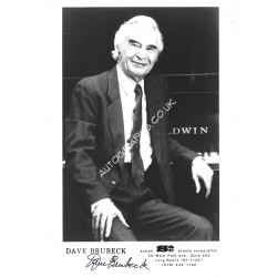 Dave Brubeck Signed 8x10 Photograph Take 5. COA UACC