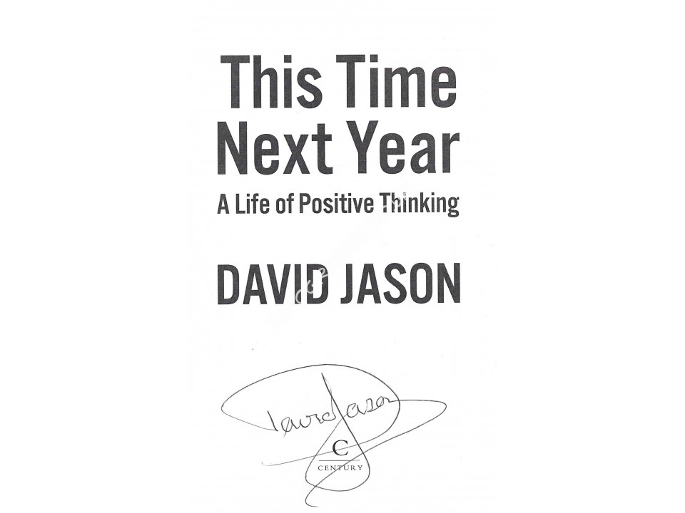 David Jason Signed Hardback Book Only Fools and Horses. COA UACC