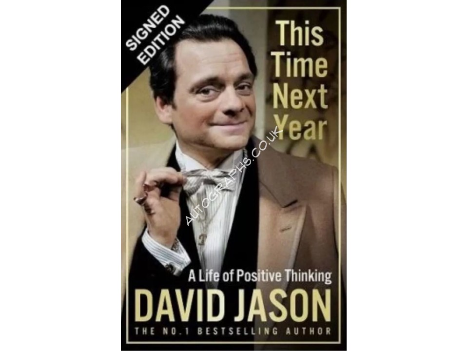 David Jason Signed Hardback Book Only Fools and Horses. COA UACC