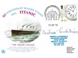 Beatrice Sandstrom Signed Titanic Postal Cover. COA UACC