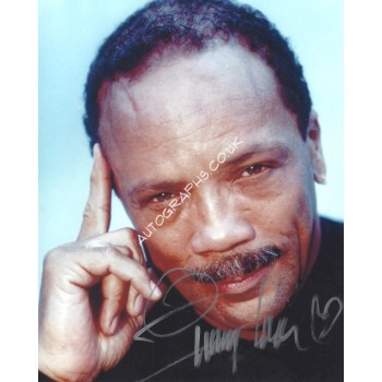 Quincy Jones Signed 8x10 Photograph. COA UACC