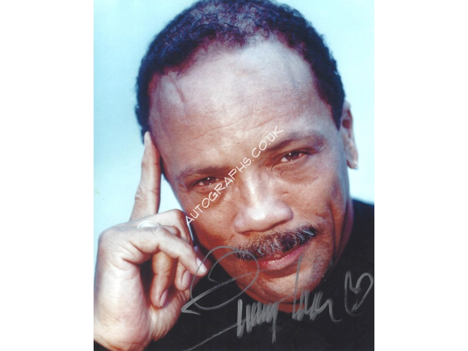 Quincy Jones Signed 8x10 Photograph. COA UACC